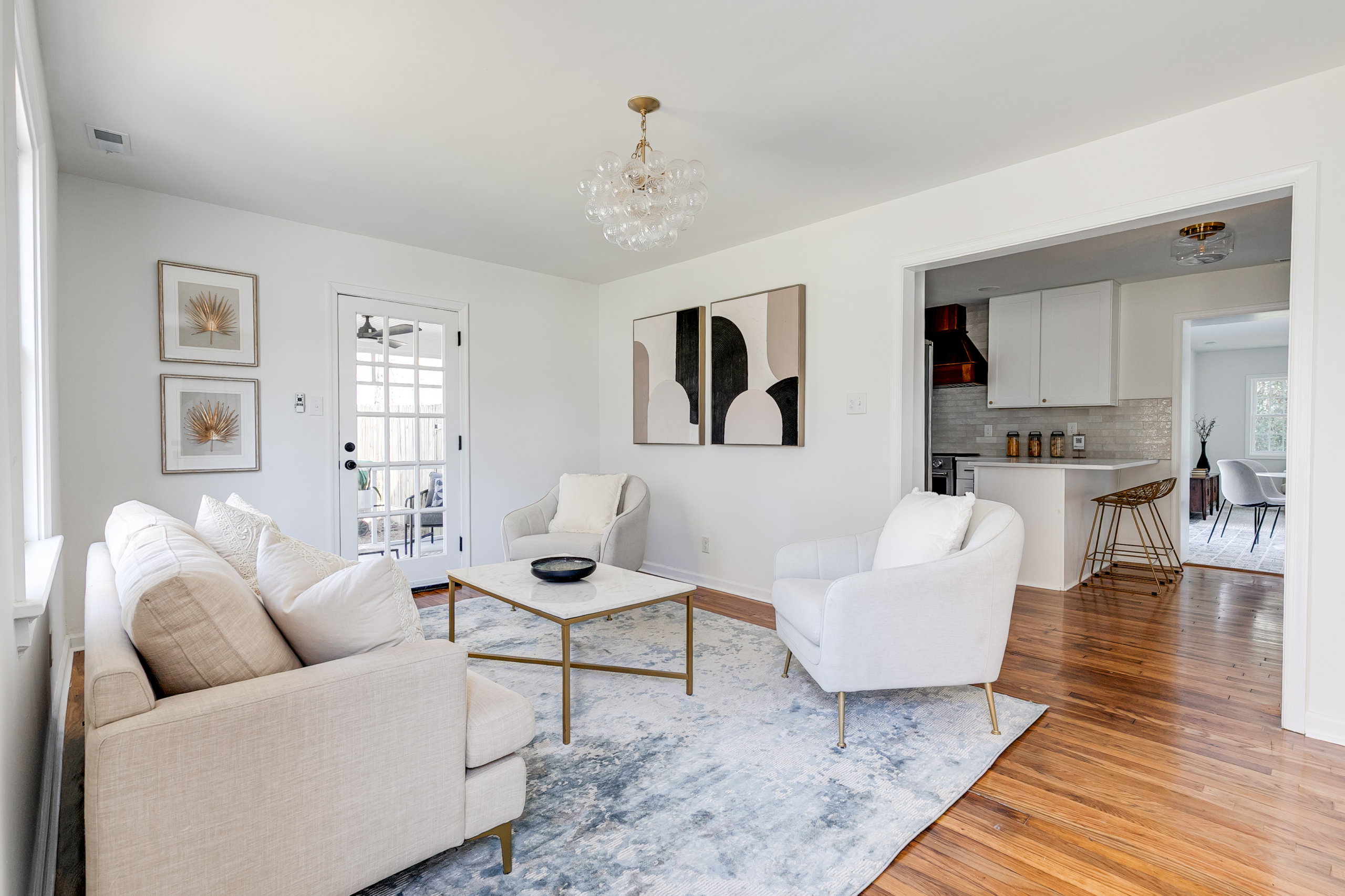Staged interior at 1005 Willow Lawn Dr