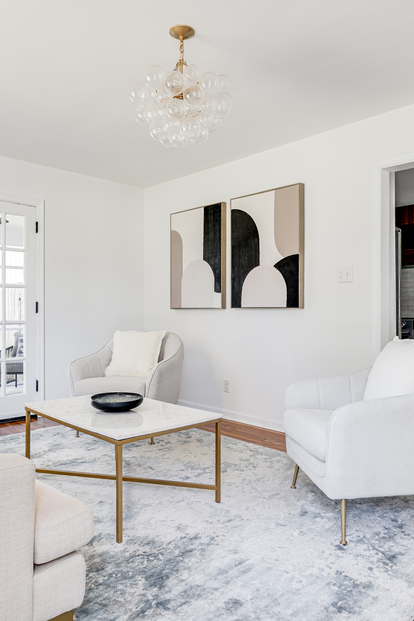 Staged interior at 1005 Willow Lawn Dr