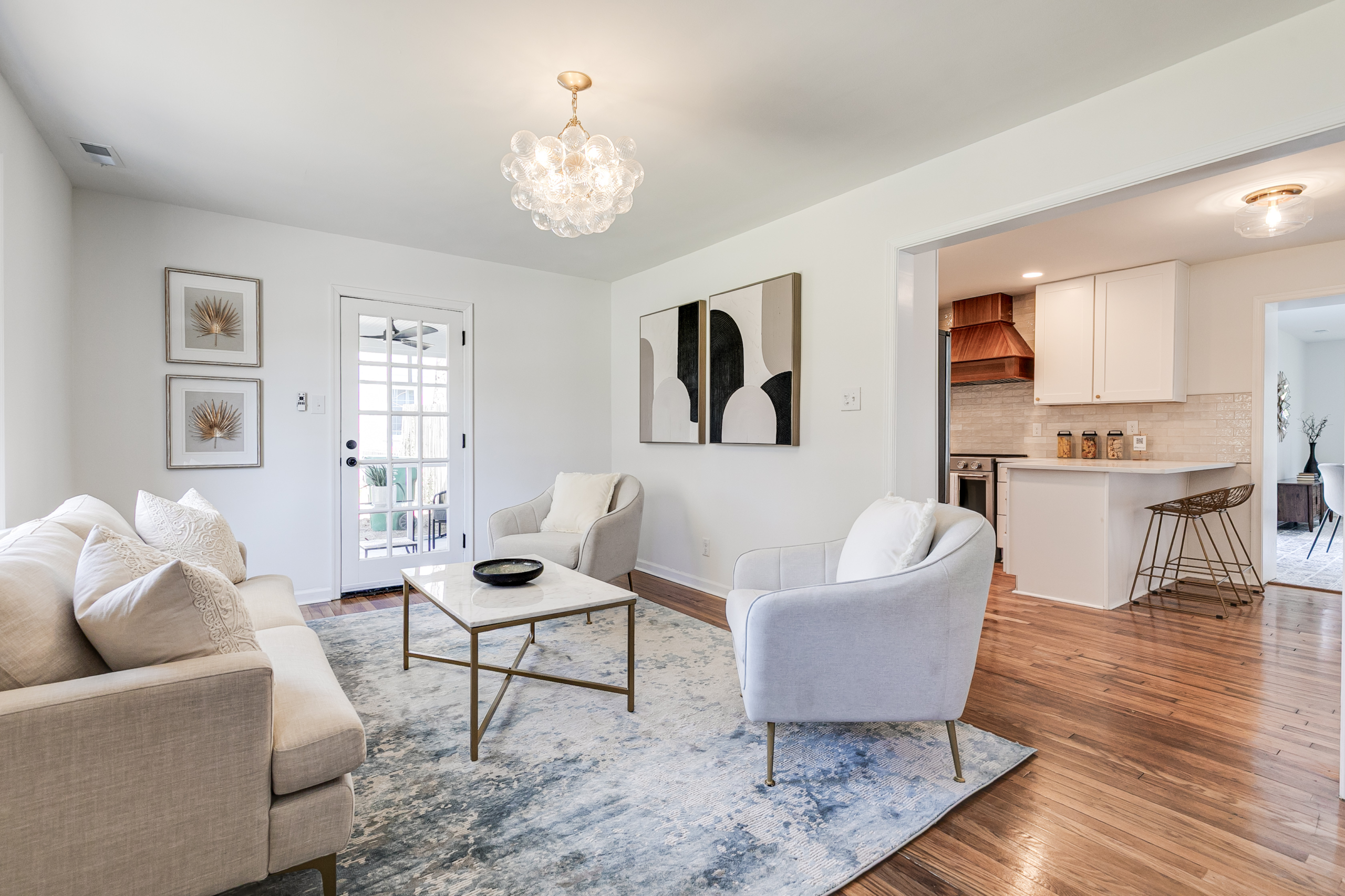 Staged interior at 1005 Willow Lawn Dr