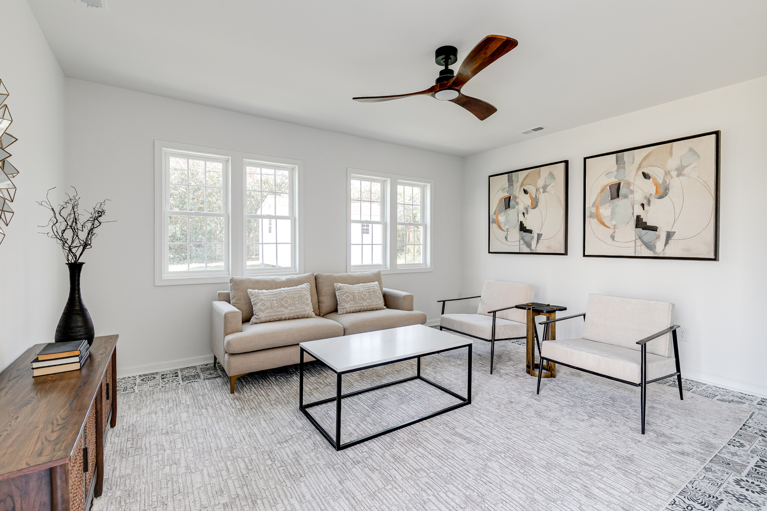 Staged interior at 1005 Willow Lawn Dr