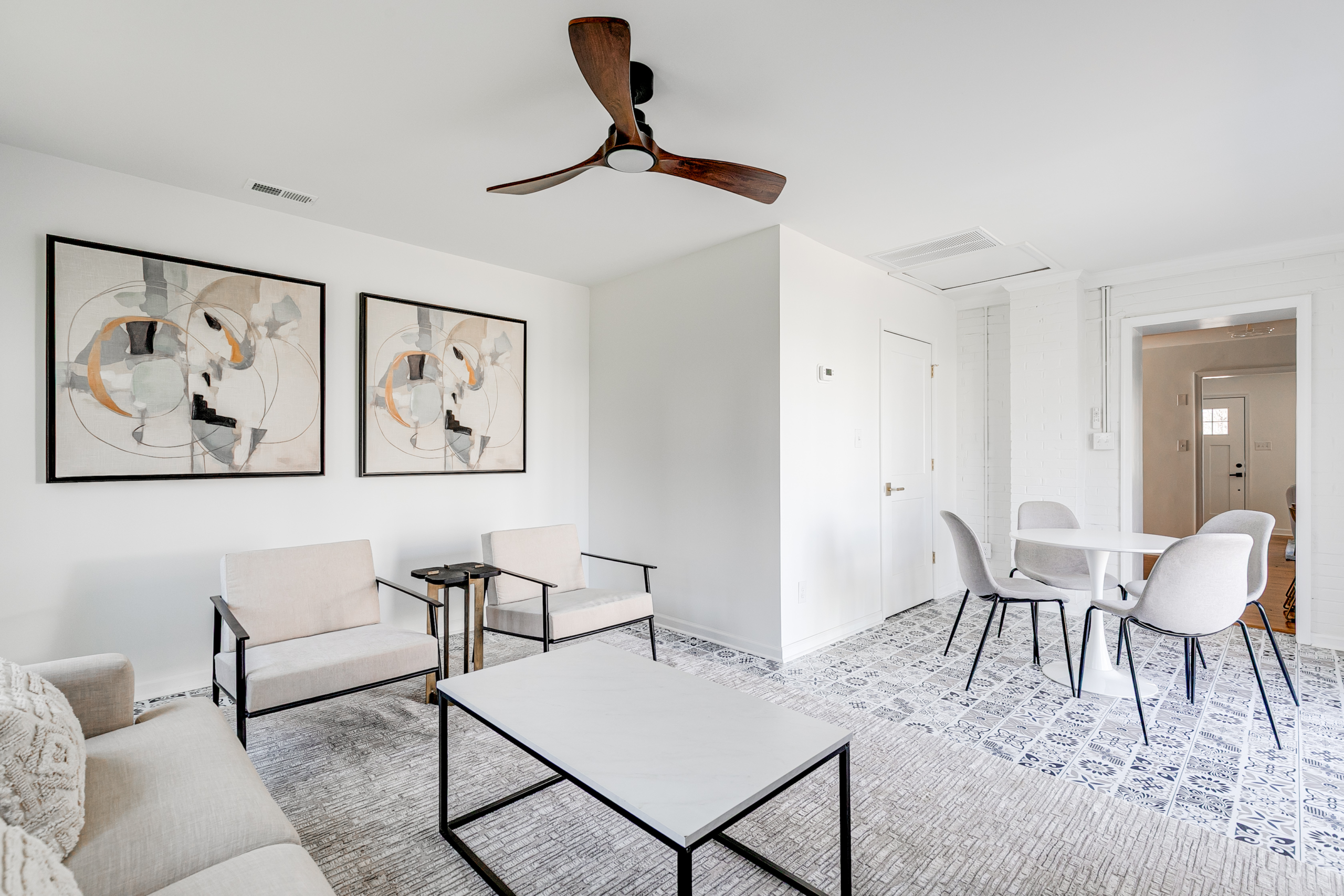 Staged interior at 1005 Willow Lawn Dr