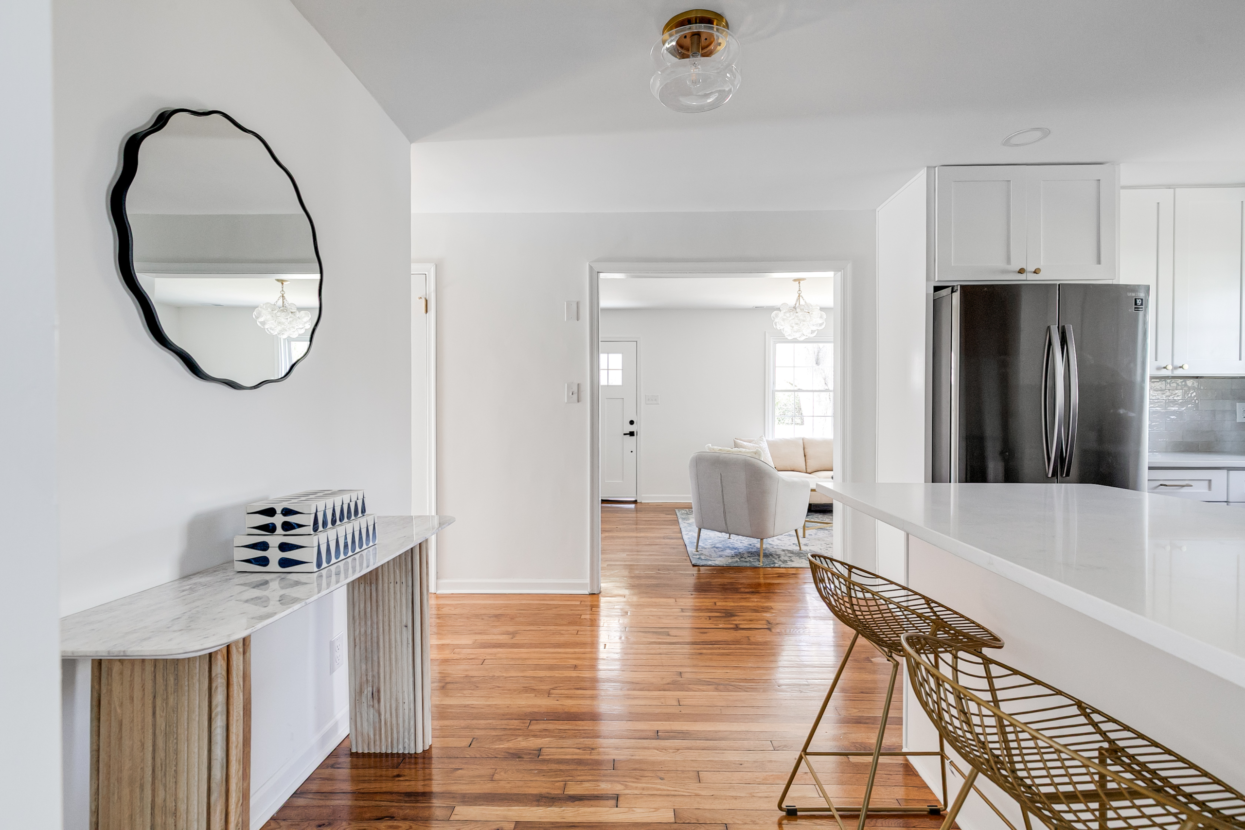 Staged interior at 1005 Willow Lawn Dr