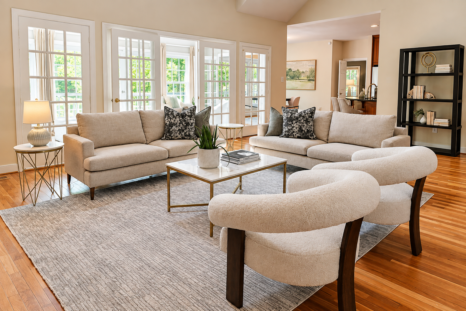 Professionally staged interior on Alldever Dr in Maidens, Virginia