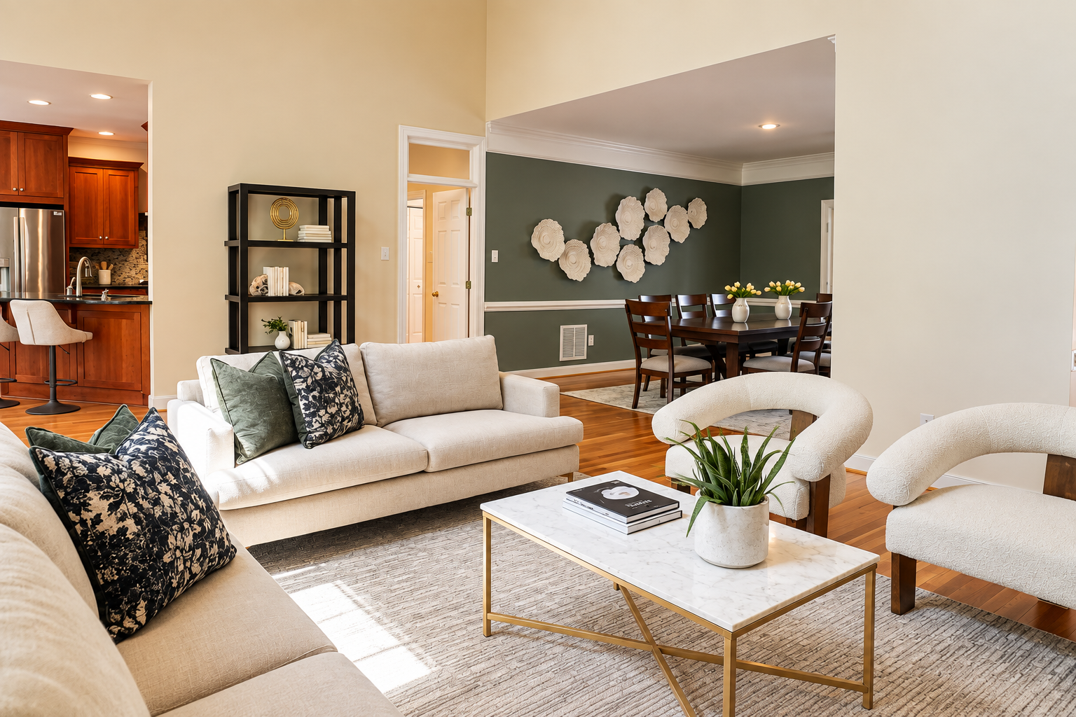 Professionally staged interior on Alldever Dr in Maidens, Virginia