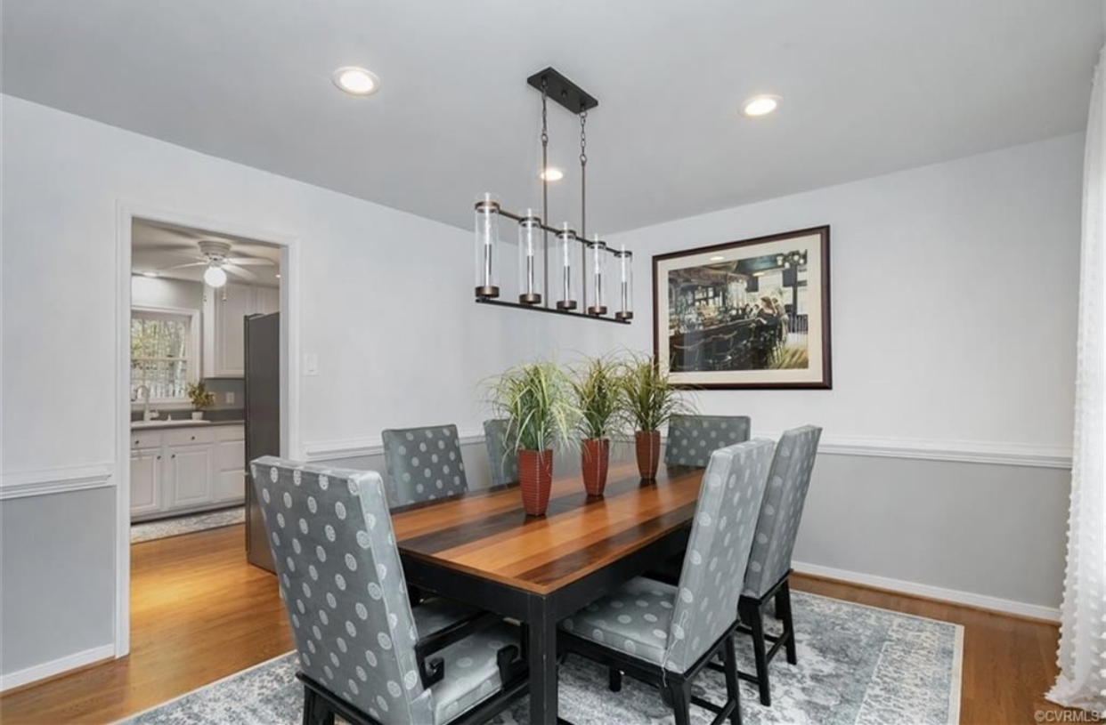 Occupied staging interior on Amber Forest Dr in Midlothian, Virginia