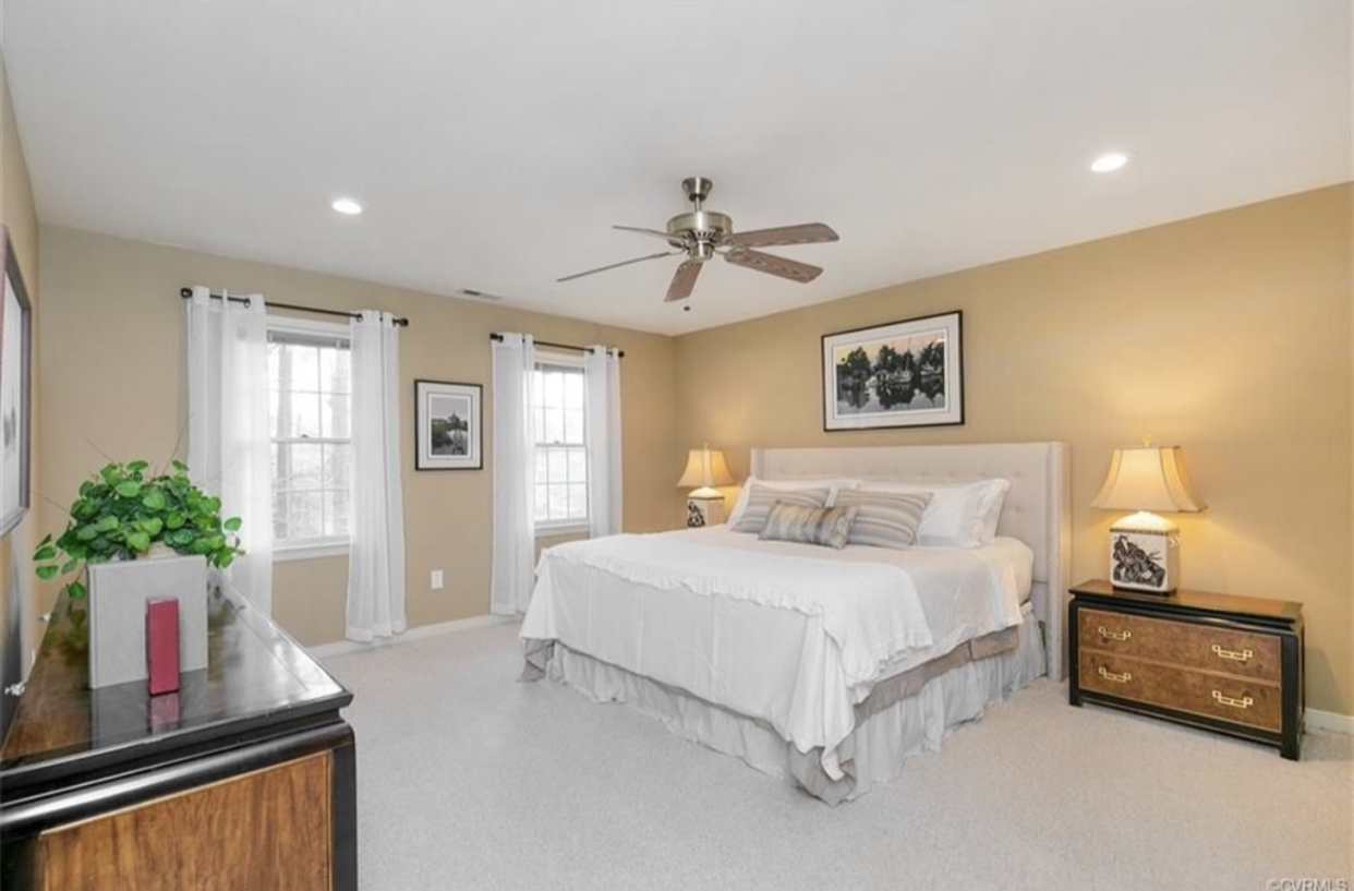 Occupied staging interior on Amber Forest Dr in Midlothian, Virginia