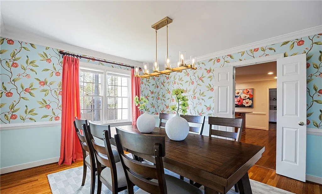 Professionally staged dining room on Ballantrae Ct in Henrico, Virginia