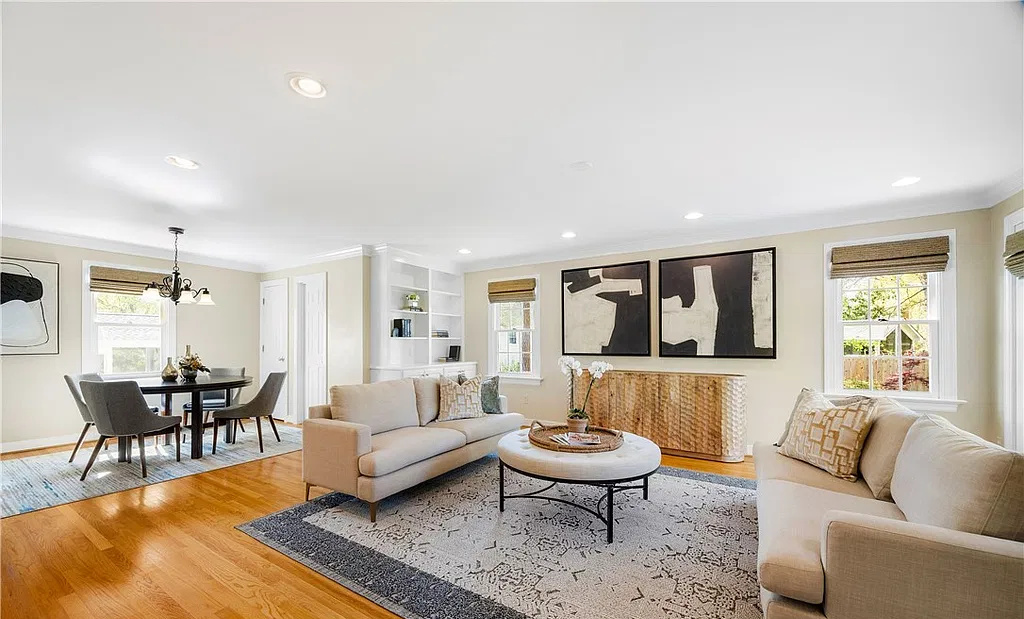 Professionally staged family room on Ballantrae Ct in Henrico, Virginia