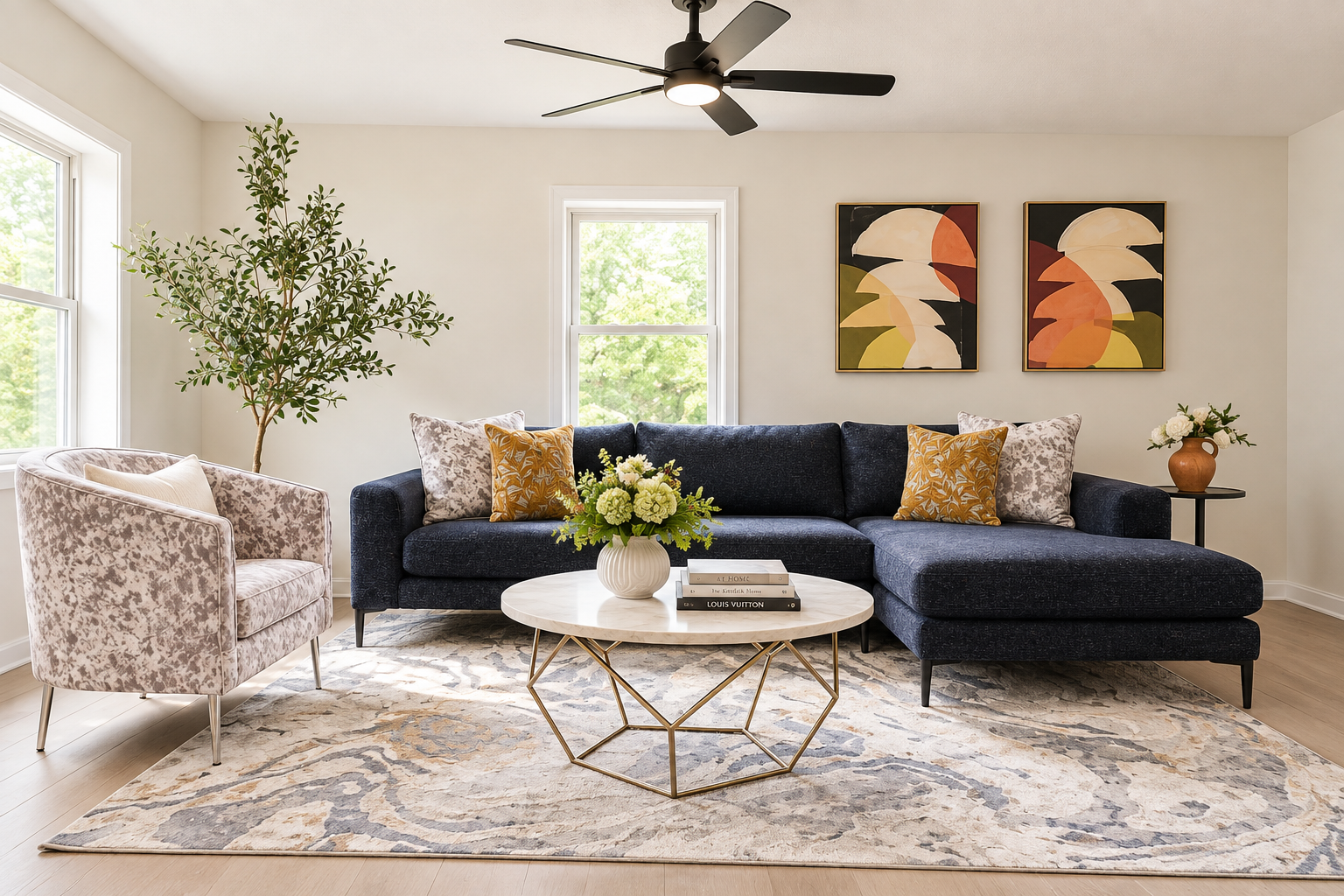 Professionally staged interior by Dila Design